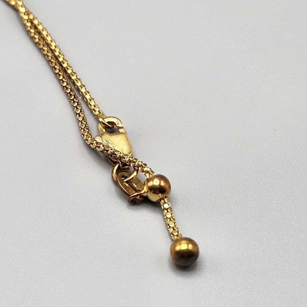 Athomie Gold Spinning Bead Necklace Pendant & Ring Sterling Silver 925 Italy - Picture 14 of 15